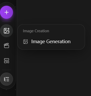 Canvas image generation entry