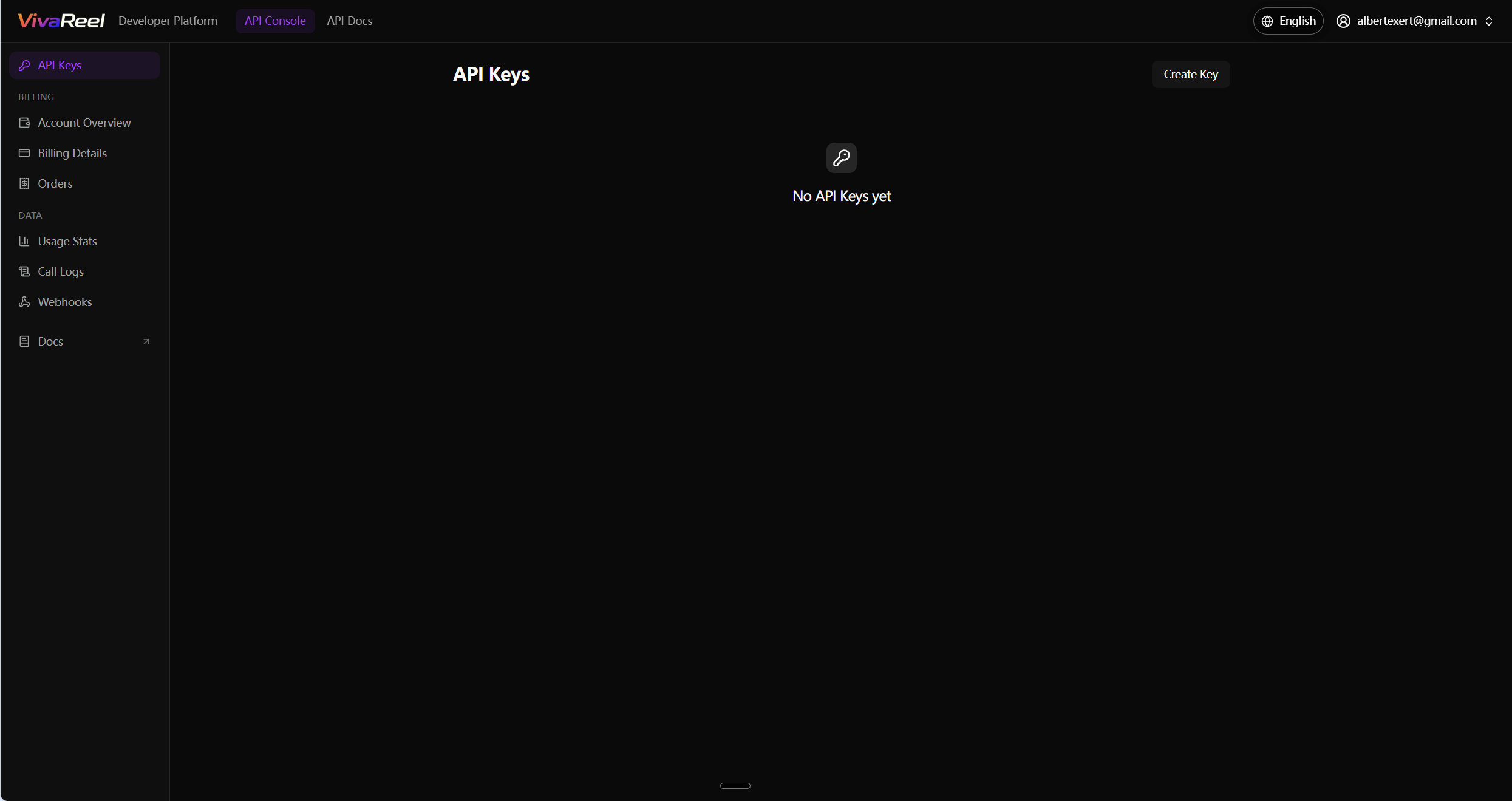 Developer Platform API Console