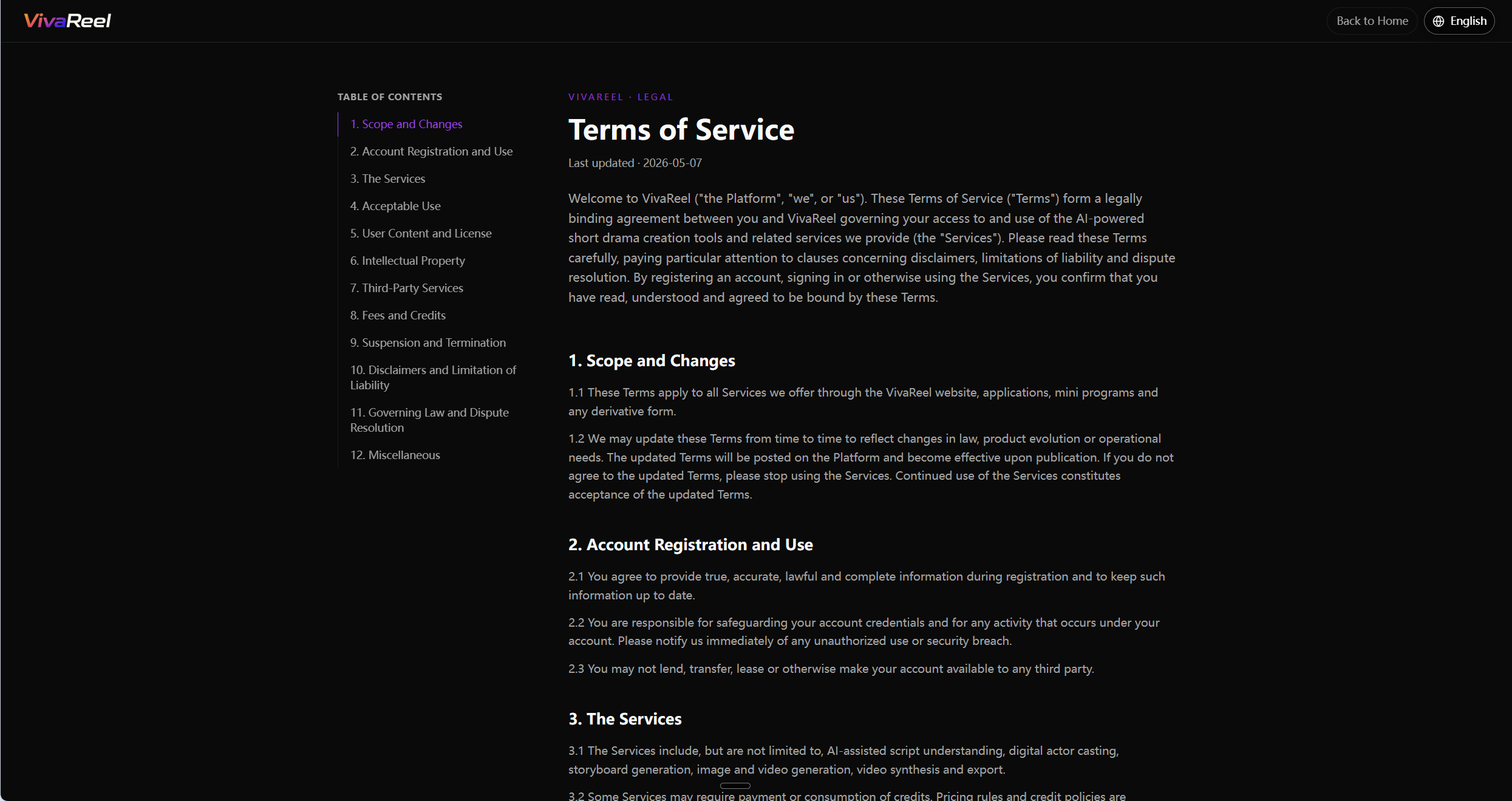 VivaReel Terms of Service