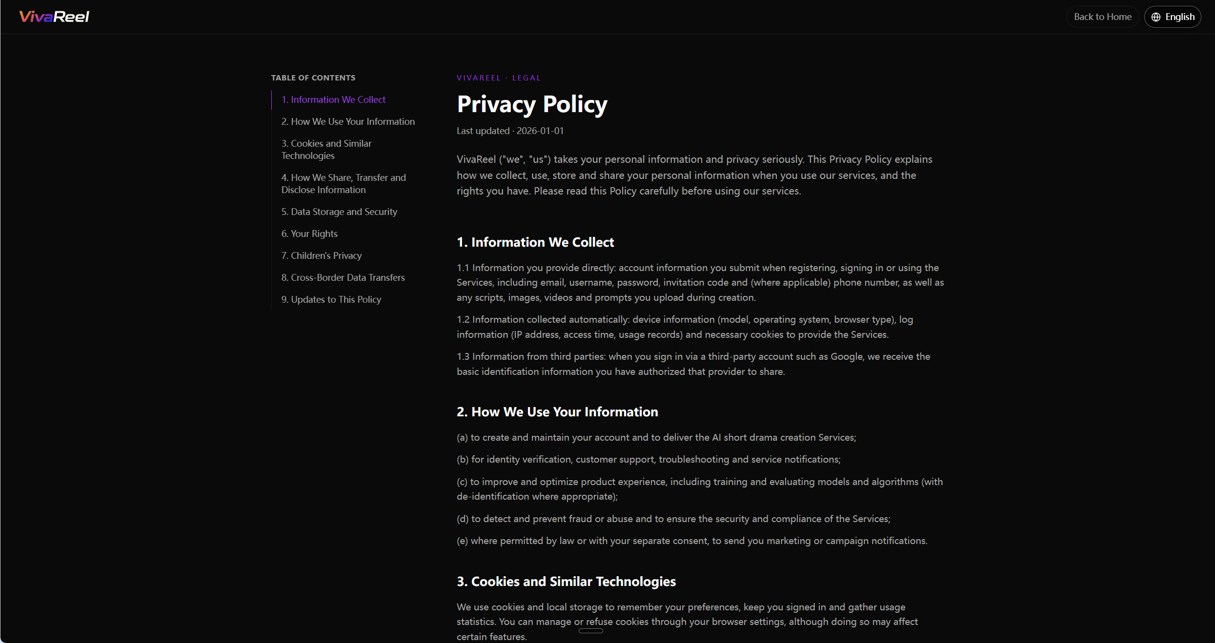 VivaReel Privacy Policy