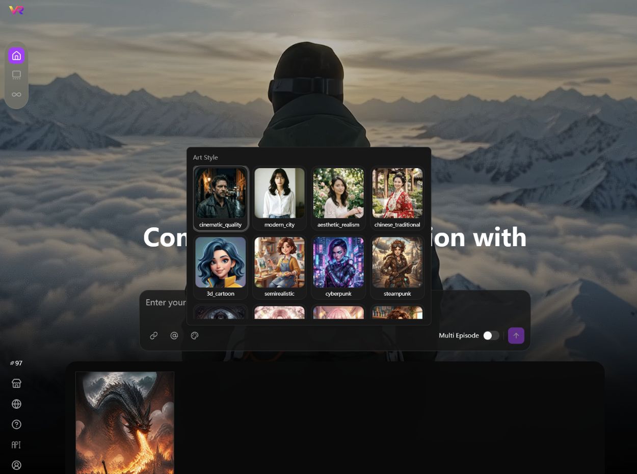 Art style selection